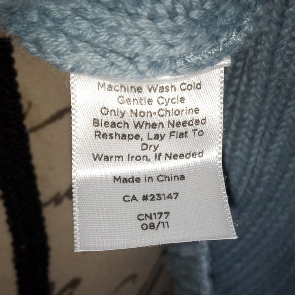 NEW Talbots Scoop Neck 3/4 Sleeve Sweater ICE Blue Petite - Picture 6 of 7